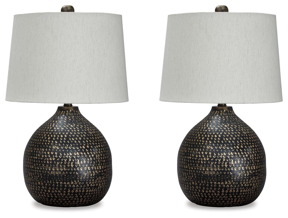 Maire Table Lamp (Set of 2) - Black/Gold Finish (2)