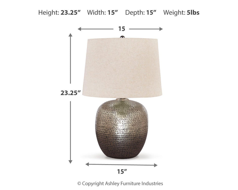 Magalie Table Lamp - Dark Gray (4)