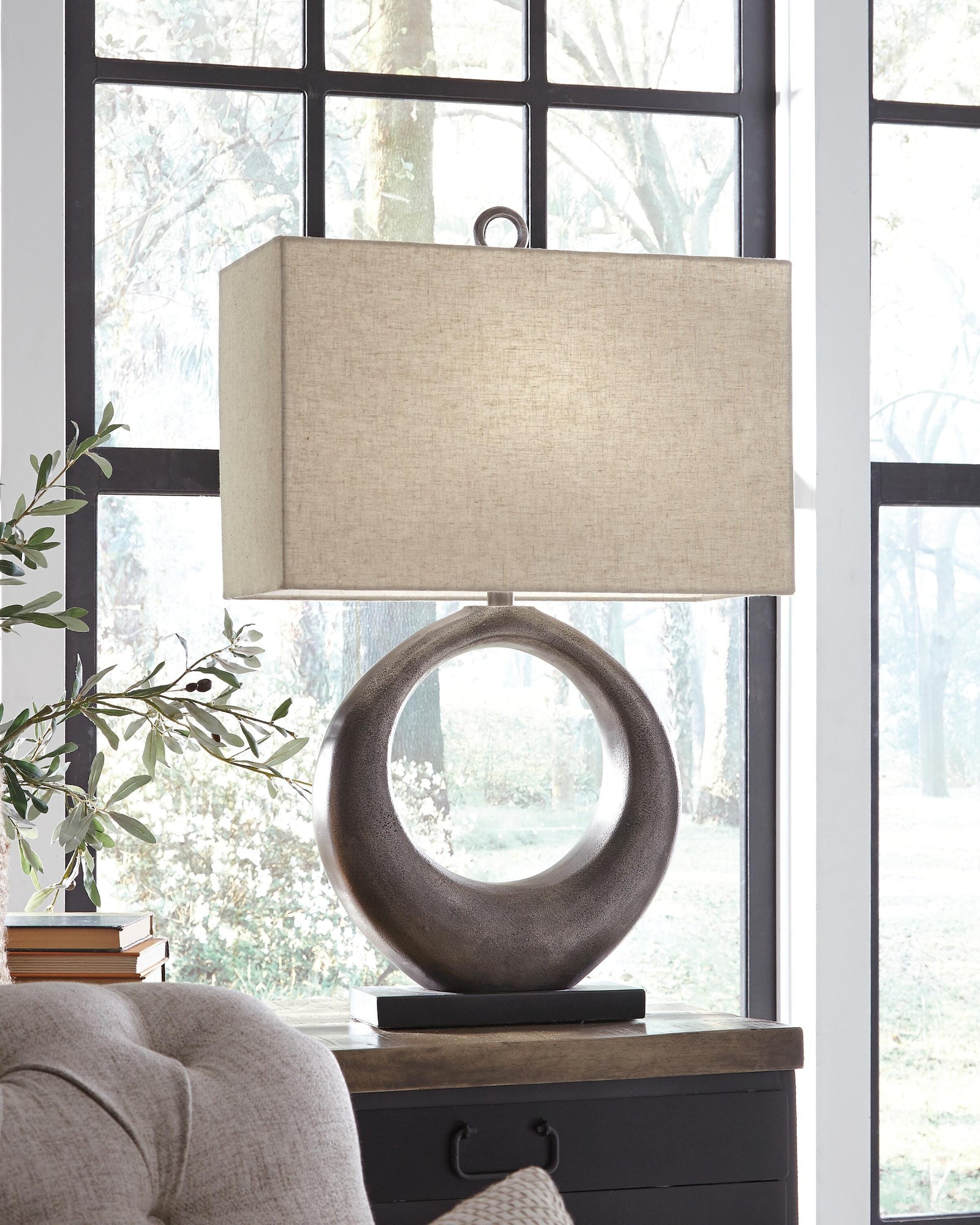 Saria Table Lamp - Dark Gray (2)