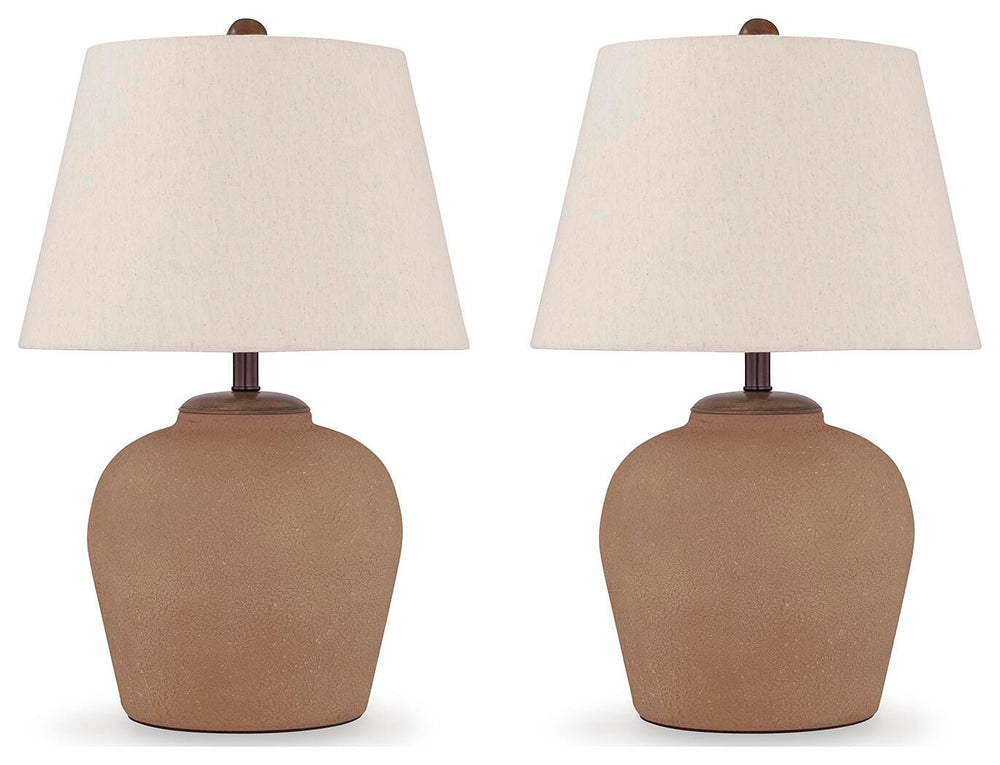 Scantor Table Lamp (Set of 2) - Rust (2)
