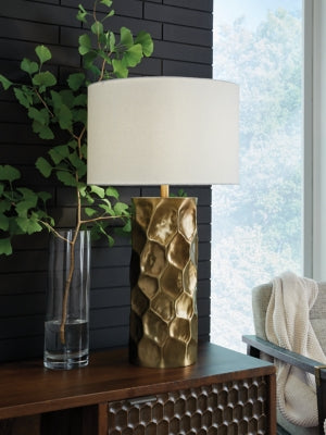Marshawn Table Lamp - Gold | Ashley Furniture