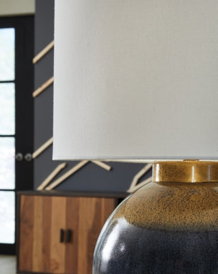 Adara Table Lamp - Blue | Ashley Furniture