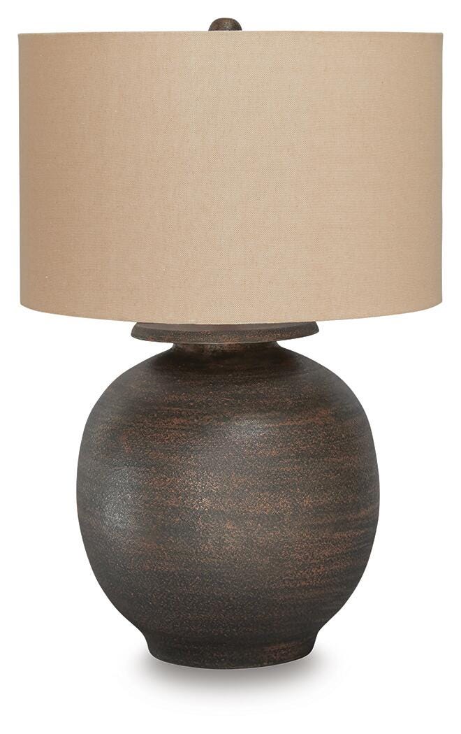 Carlenbury Table Lamp - Dark Brown (1)