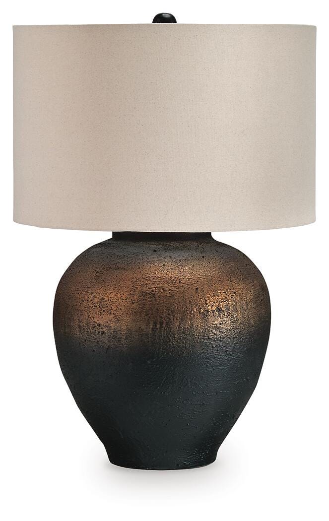 Newgerhard Table Lamp - Dark Brown (1)