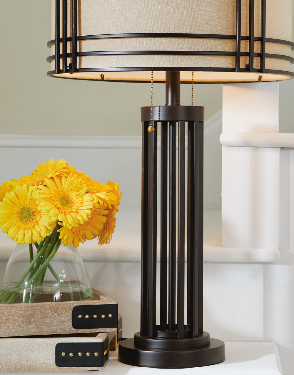 Hanswell Table Lamp - Dark Brown (3)