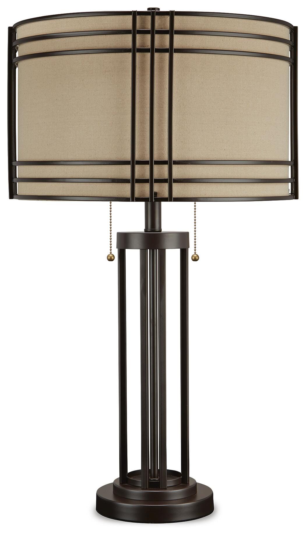 Hanswell Table Lamp - Dark Brown (1)