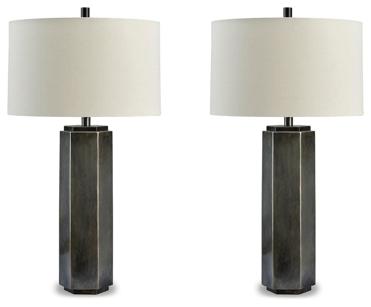 Dirkton Table Lamp (Set of 2) - Antique Pewter (1)