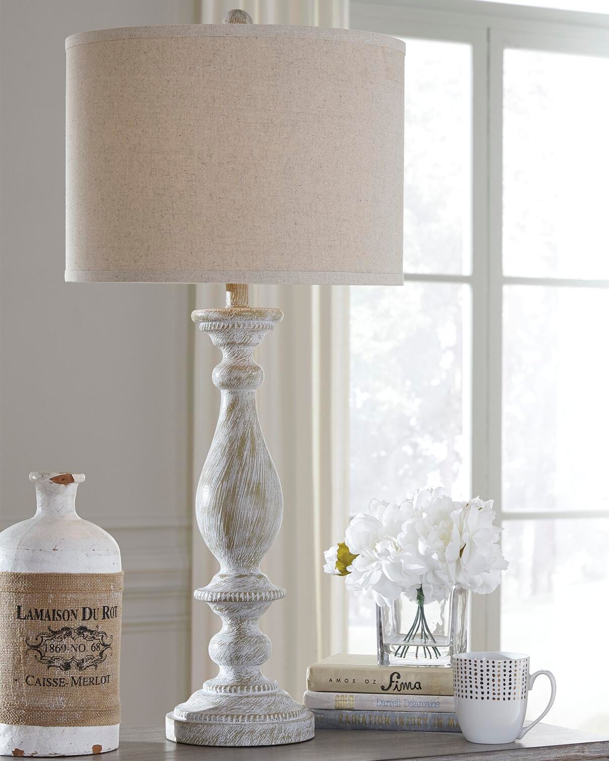 Bernadate Table Lamp (Set of 2) - Beige (2)