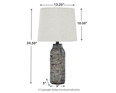 Mahima Table Lamp (Set of 2) - Black | Ashley Furniture