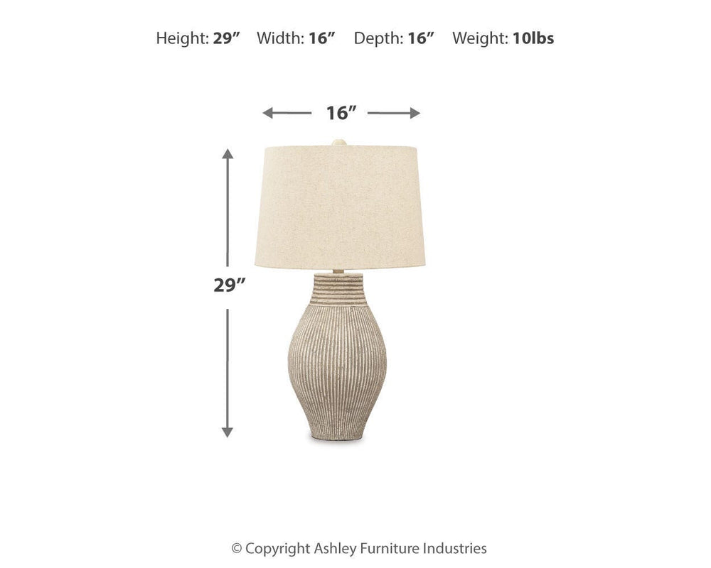 Layal Table Lamp - Beige (4)