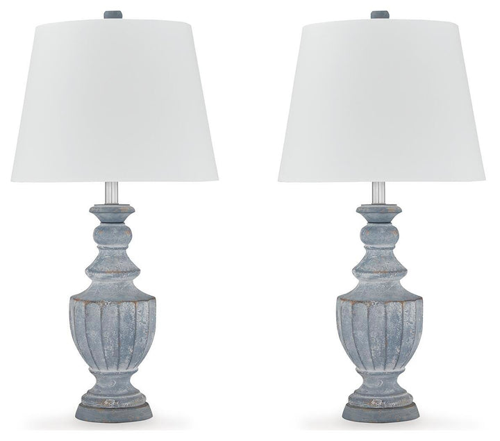 Cylerick Table Lamp (Set of 2) - Antique Blue (2)