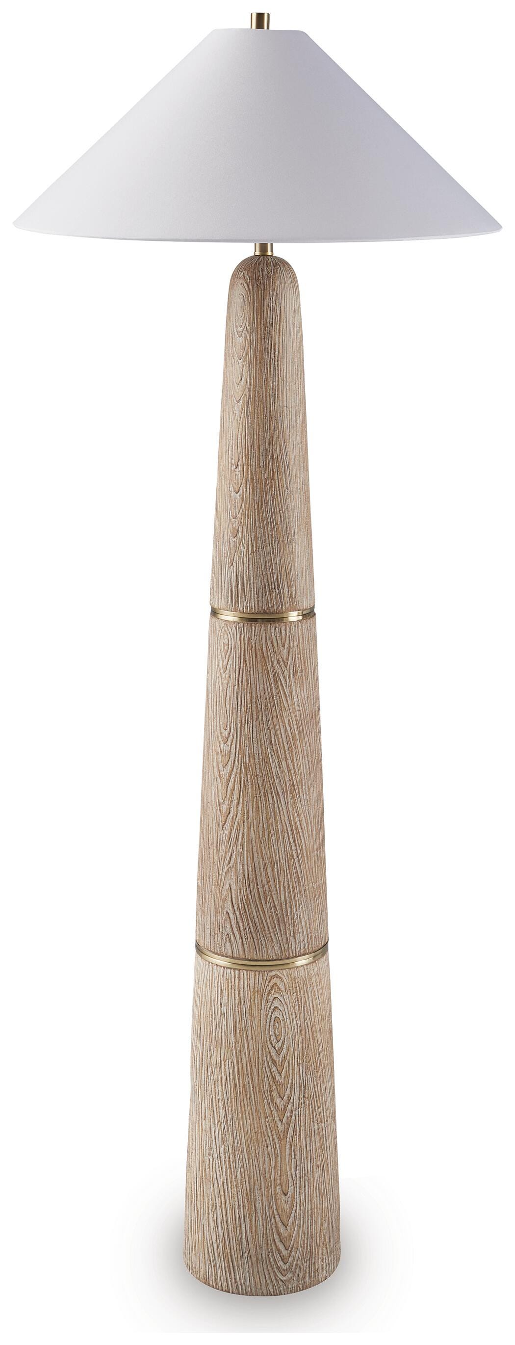 Gasparleigh Floor Lamp - Light Brown (1)