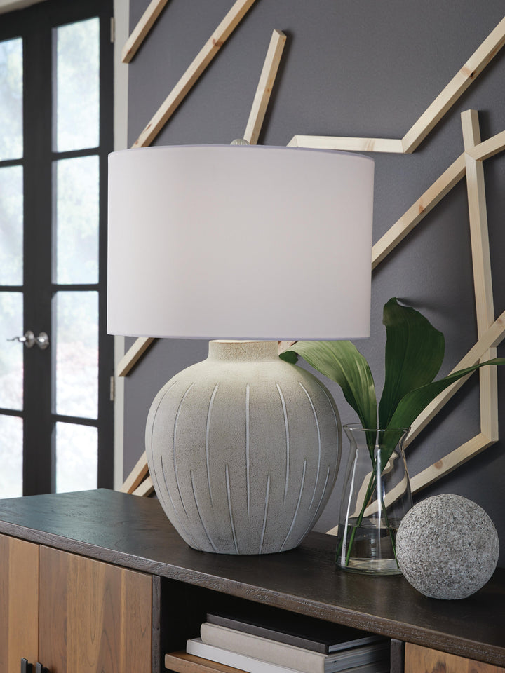 Calbert Table Lamp - Gray (2)