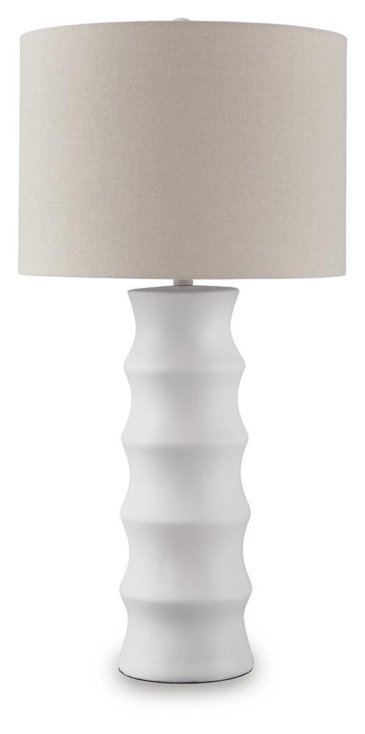 Veraleigh Table Lamp - White (1)