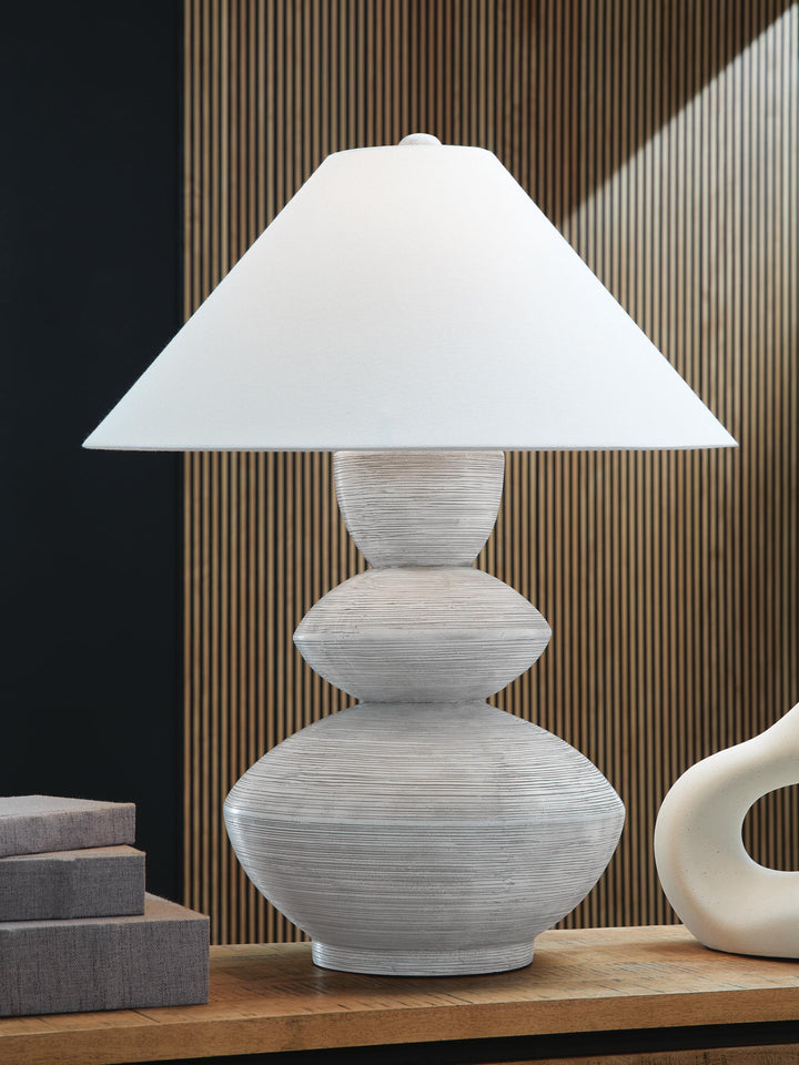 Brickdon Table Lamp - Gray (2)