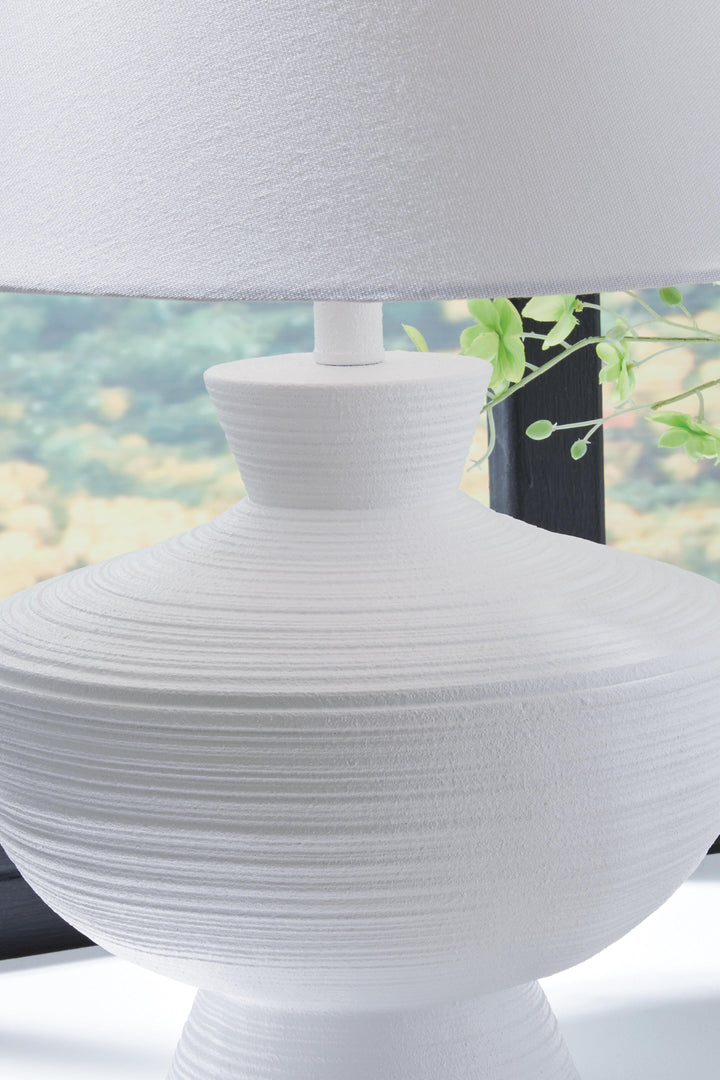 Harelwood Table Lamp - White (3)