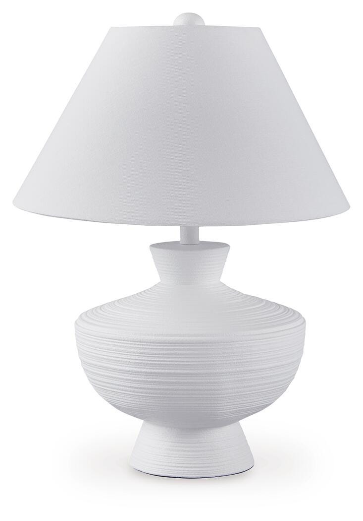 Harelwood Table Lamp - White (1)