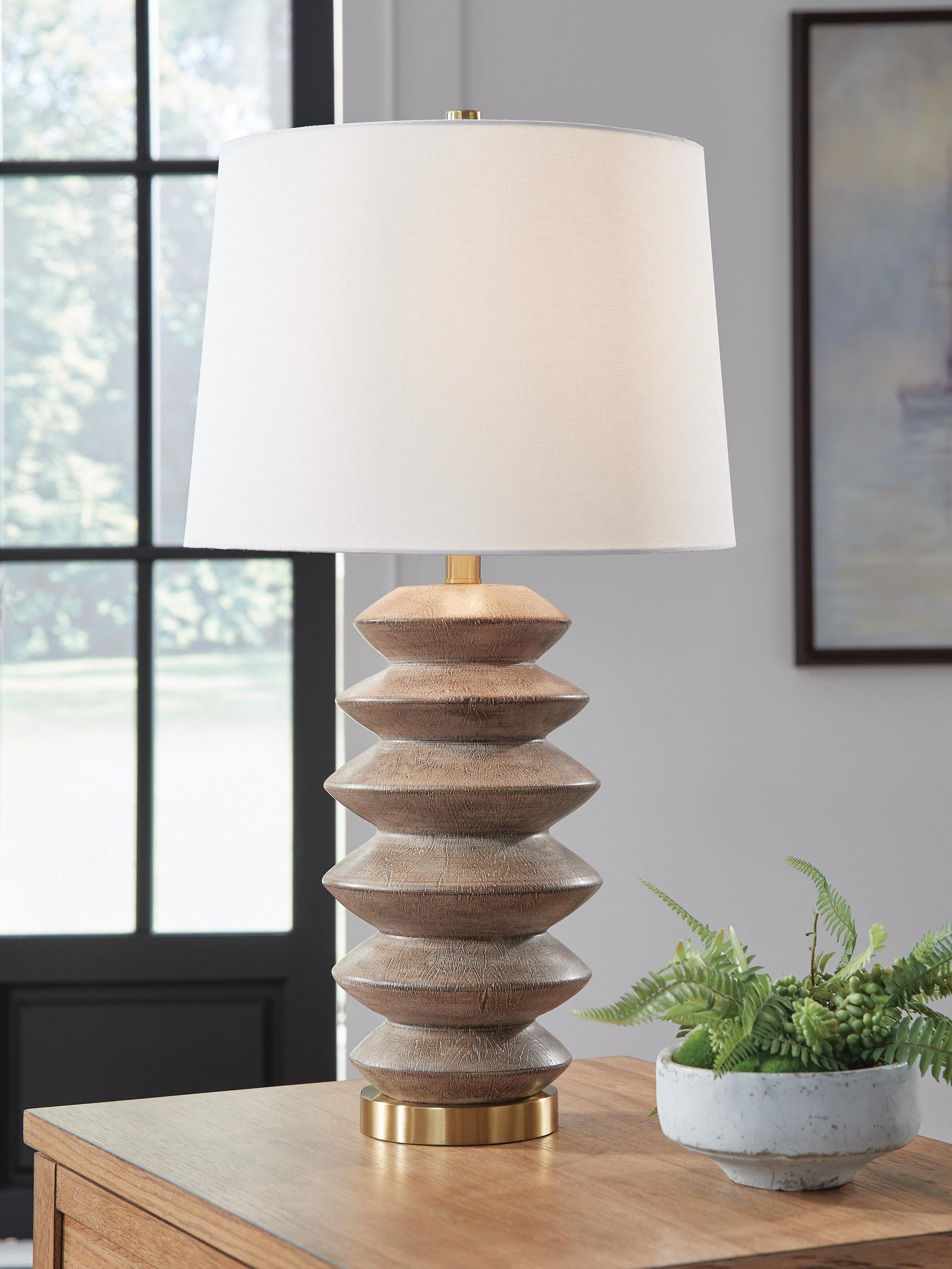 Jyllyard Table Lamp - Dark Brown (2)