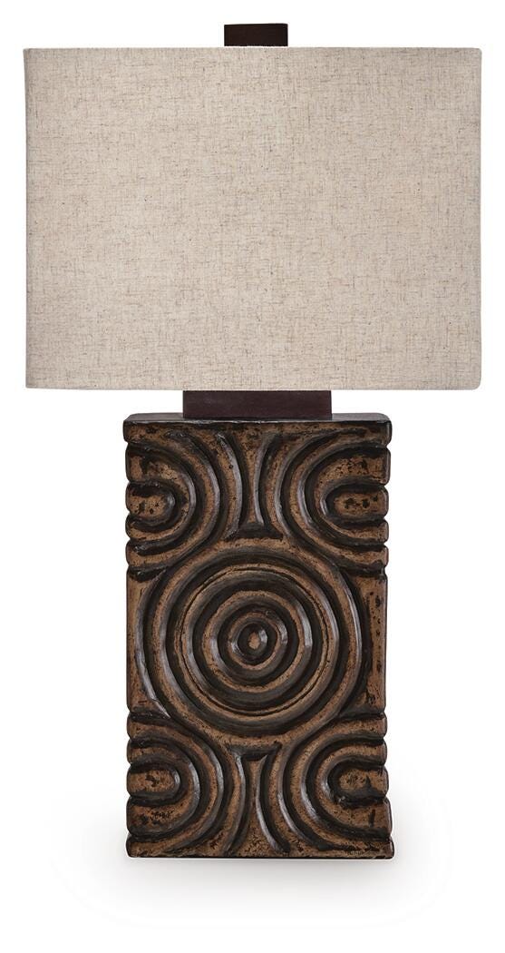 Heathbury Table Lamp - Dark Brown (1)