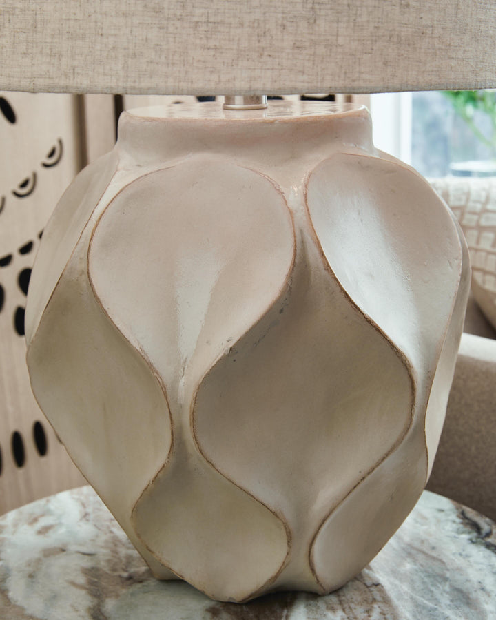 Edselham Table Lamp - Beige (3)