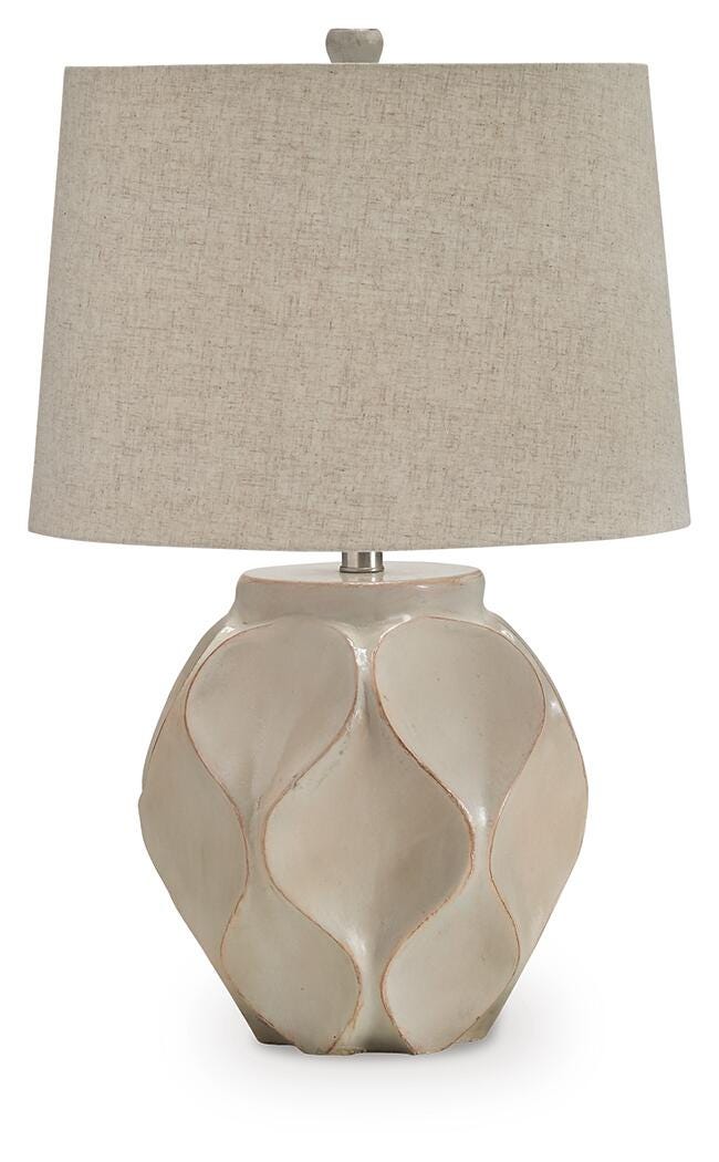 Edselham Table Lamp - Beige (1)