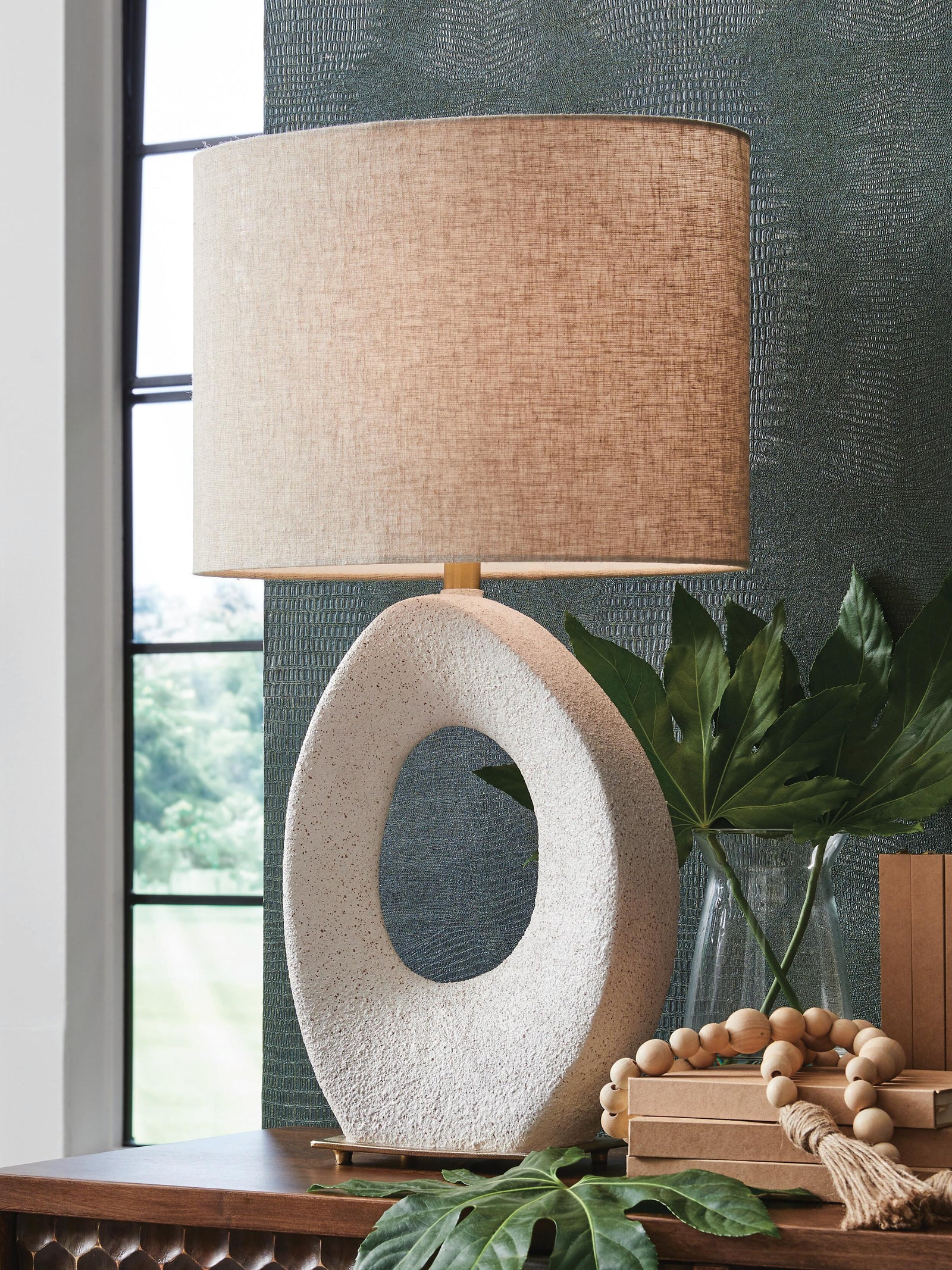 Trentlen Table Lamp - Beige (2)