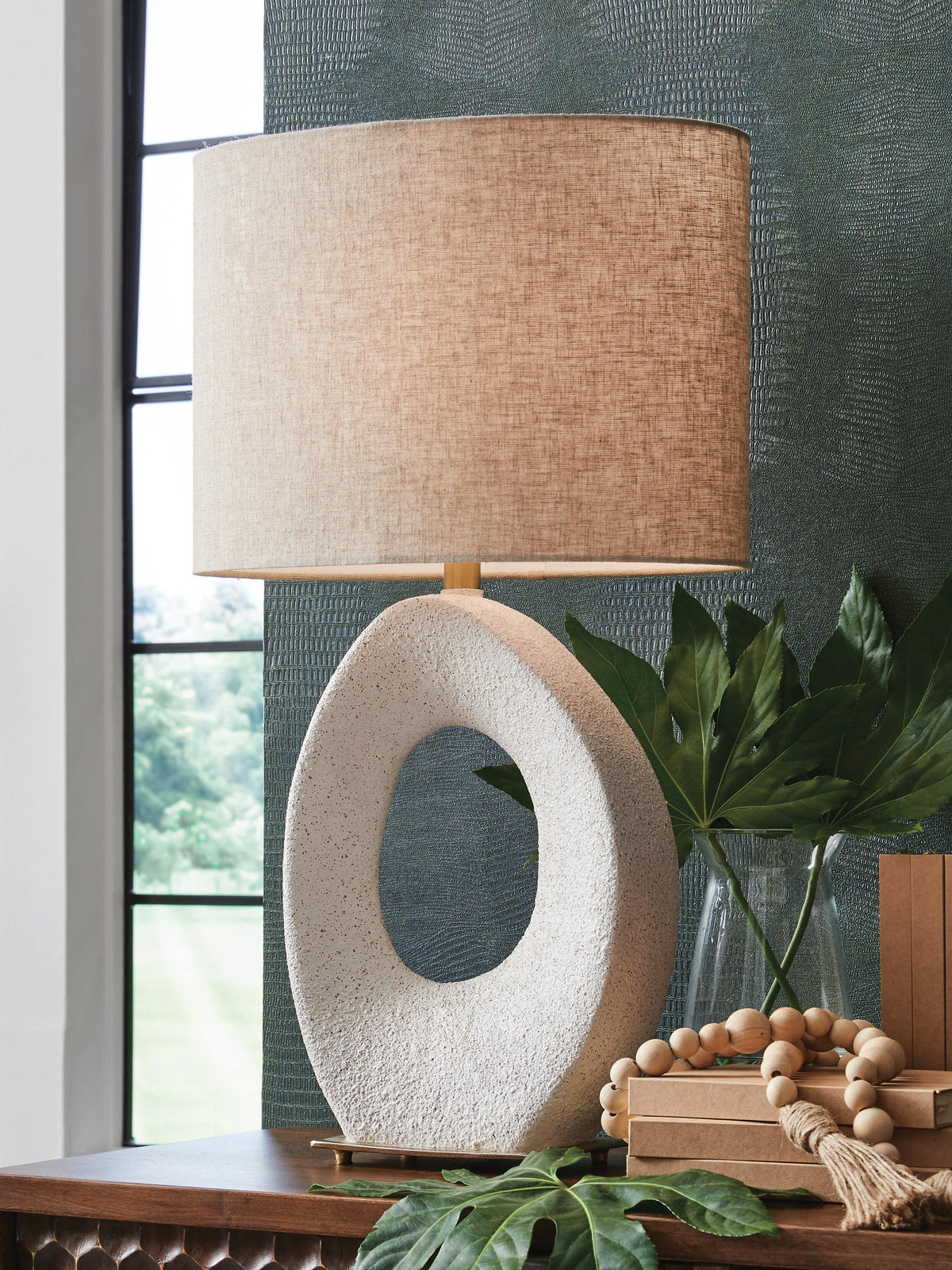 Trentlen Table Lamp - Beige (2)