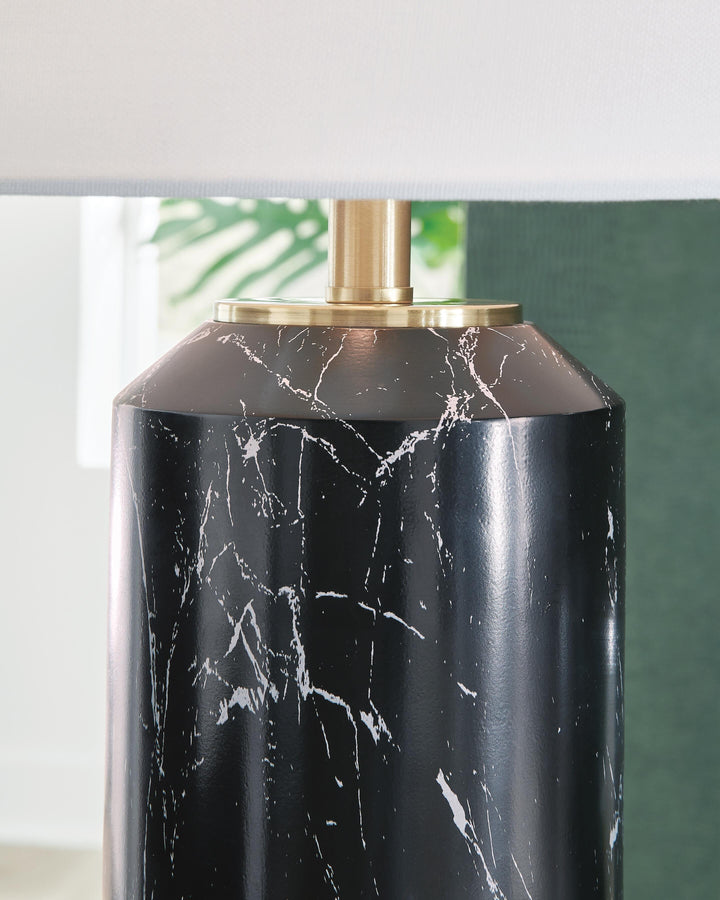 Hanzila Table Lamp - Black/Gold Finish (3)