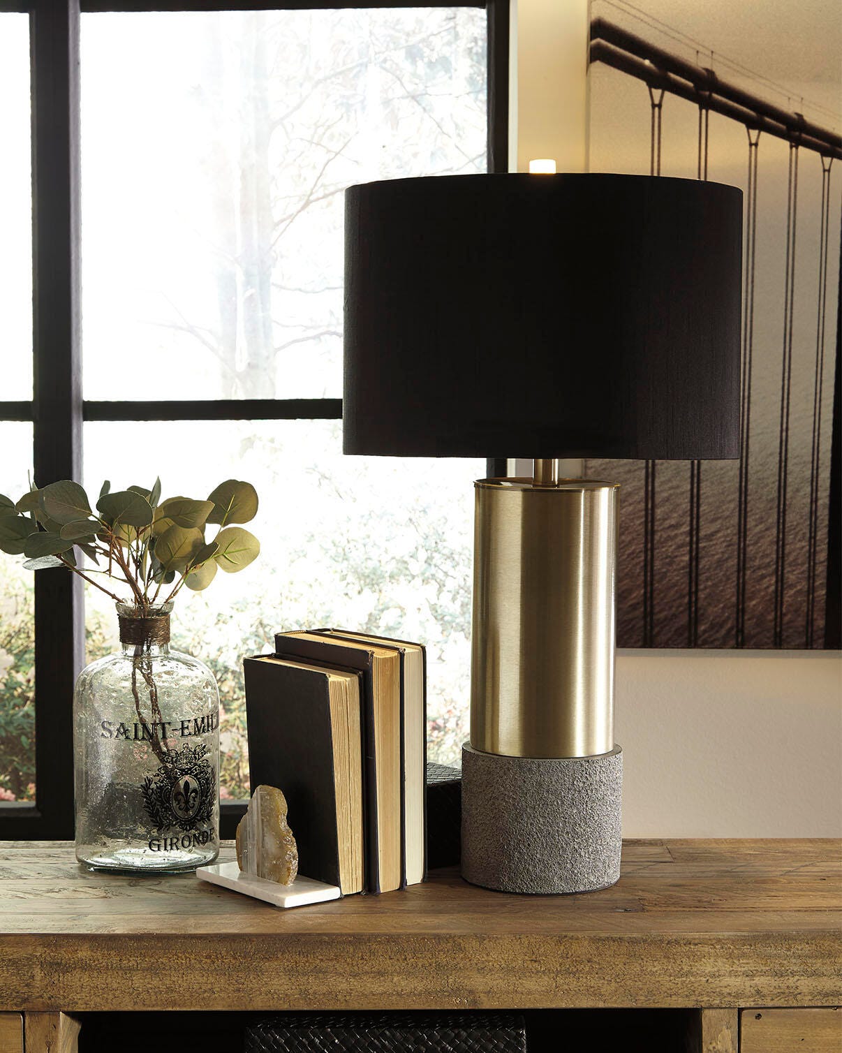 Jacek Table Lamp (Set of 2) - Dark Gray (2)