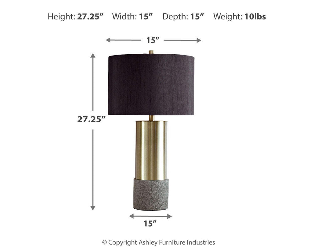 Jacek Table Lamp (Set of 2) - Dark Gray (4)