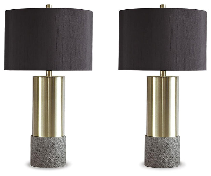 Jacek Table Lamp (Set of 2) - Dark Gray (1)