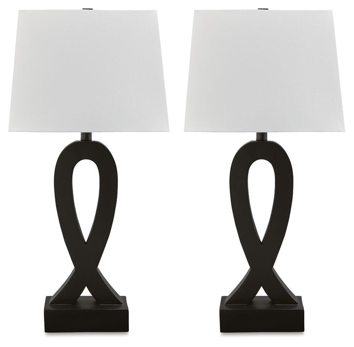 Markellton Table Lamp (Set of 2) - Black (1)