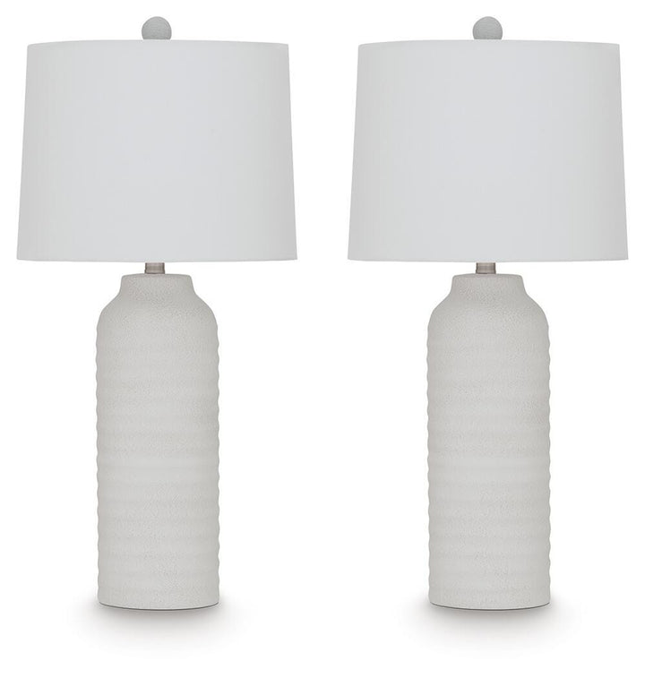 Vauville Table Lamp (Set of 2) - White (1)