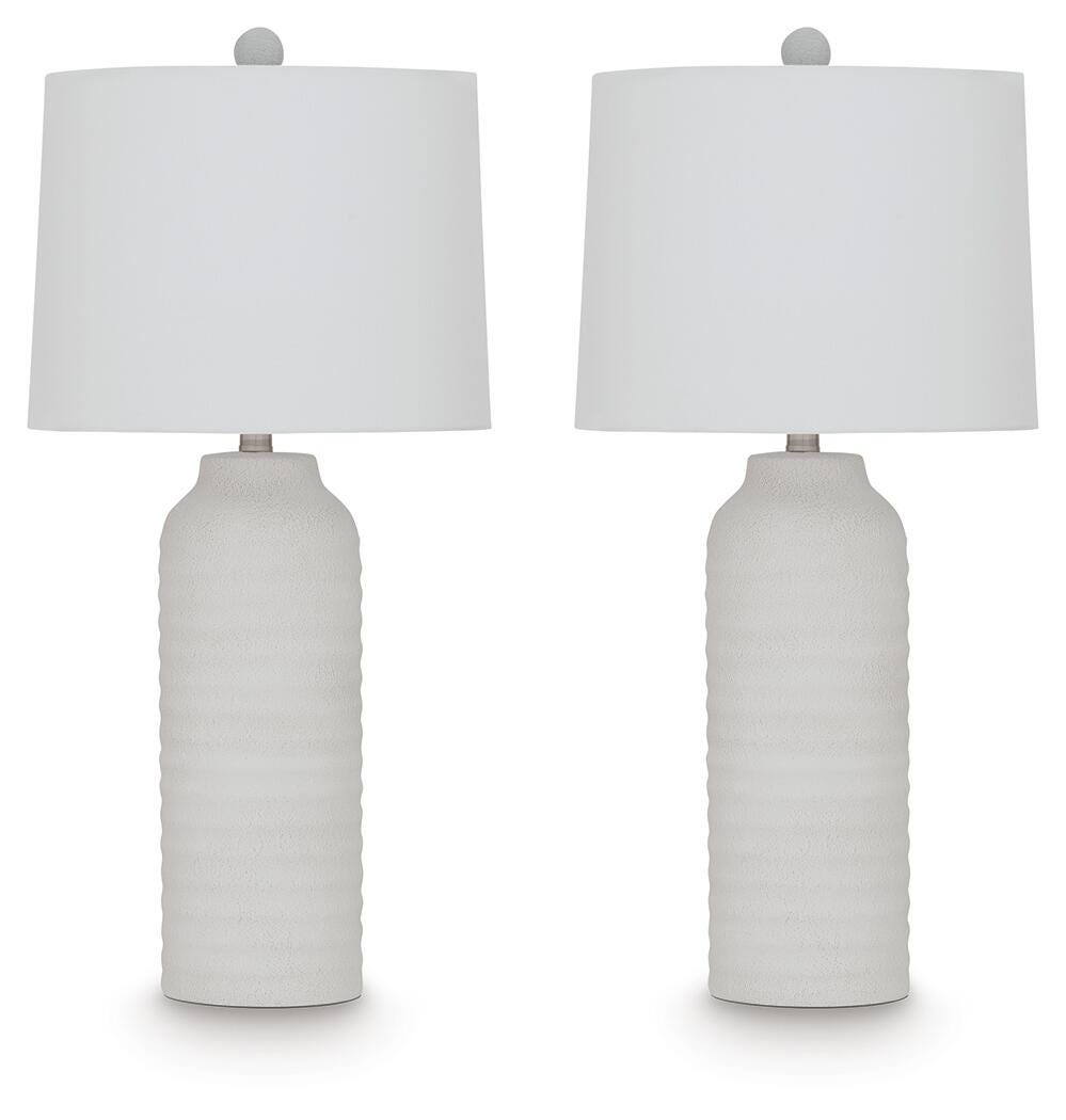 Vauville Table Lamp (Set of 2) - White (1)