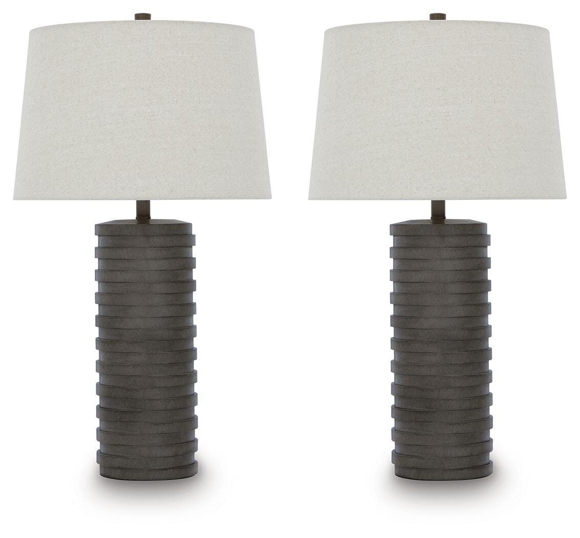 Neilett Table Lamp (Set of 2) - Antique Brown (1)