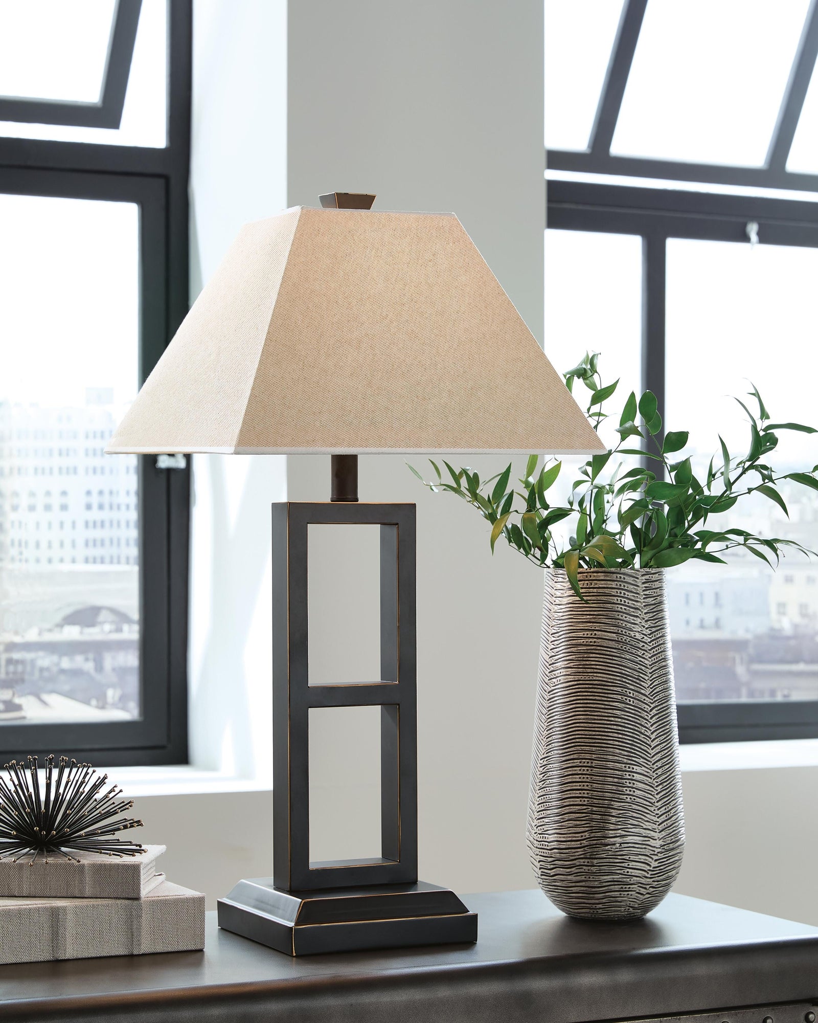 Deidra Table Lamp (Set of 2) - Black (2)