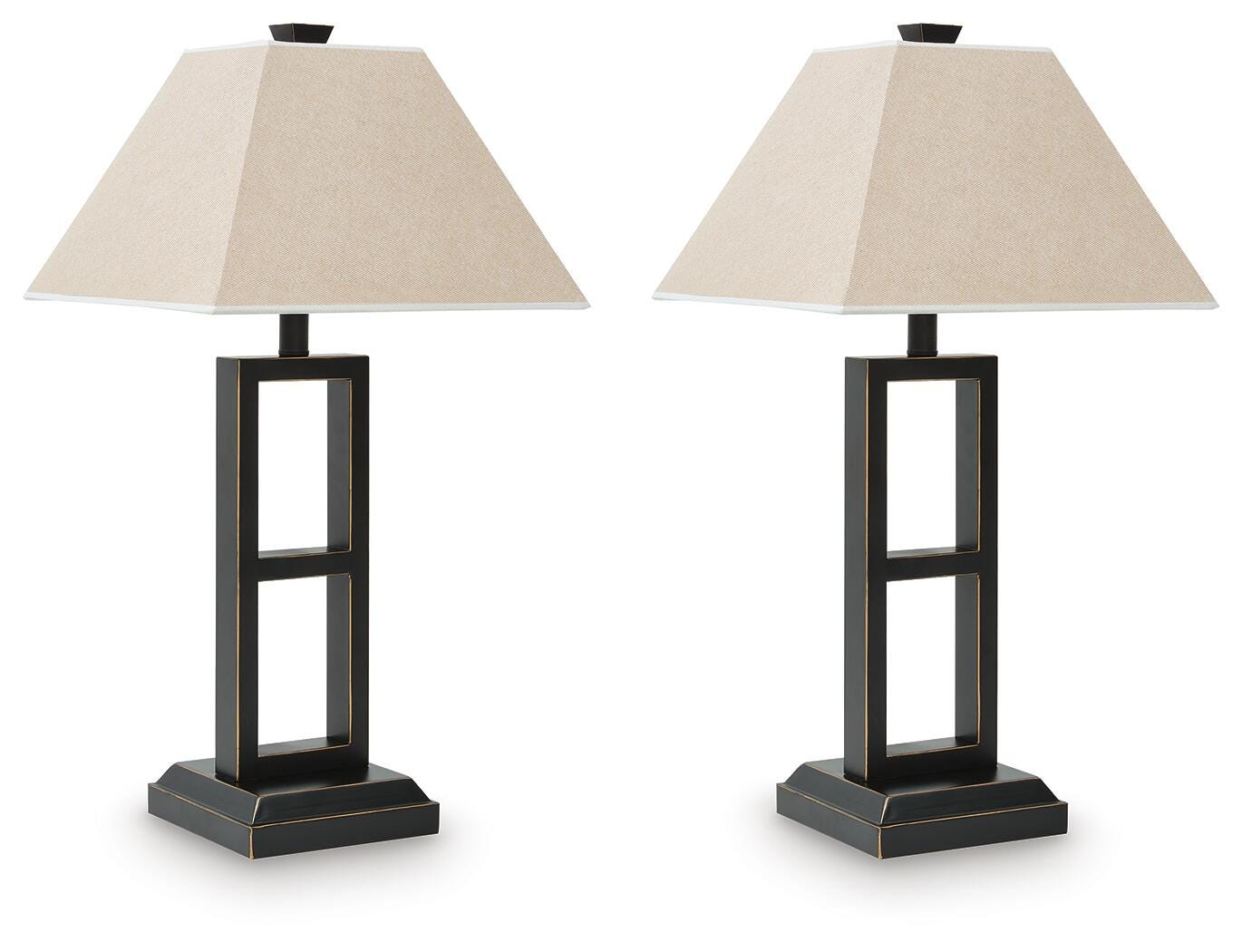 Deidra Table Lamp (Set of 2) - Black (1)