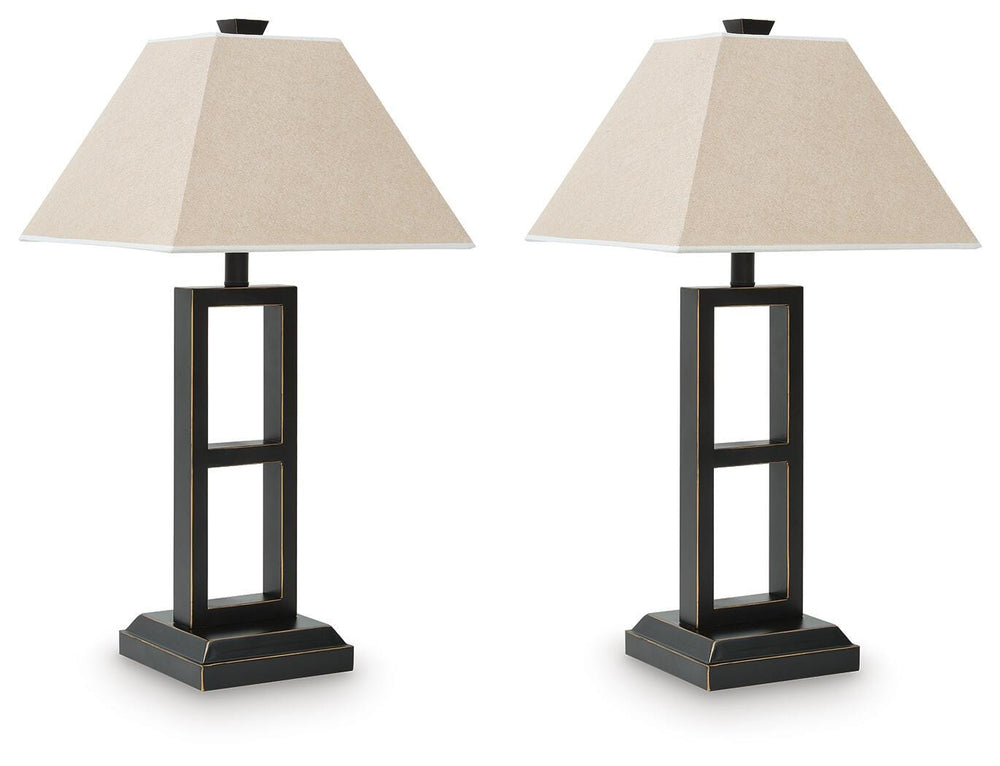 Deidra Table Lamp (Set of 2) - Black (1)