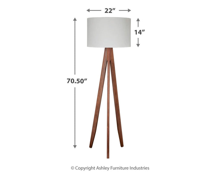 Dallson Floor Lamp - Dark Brown (4)