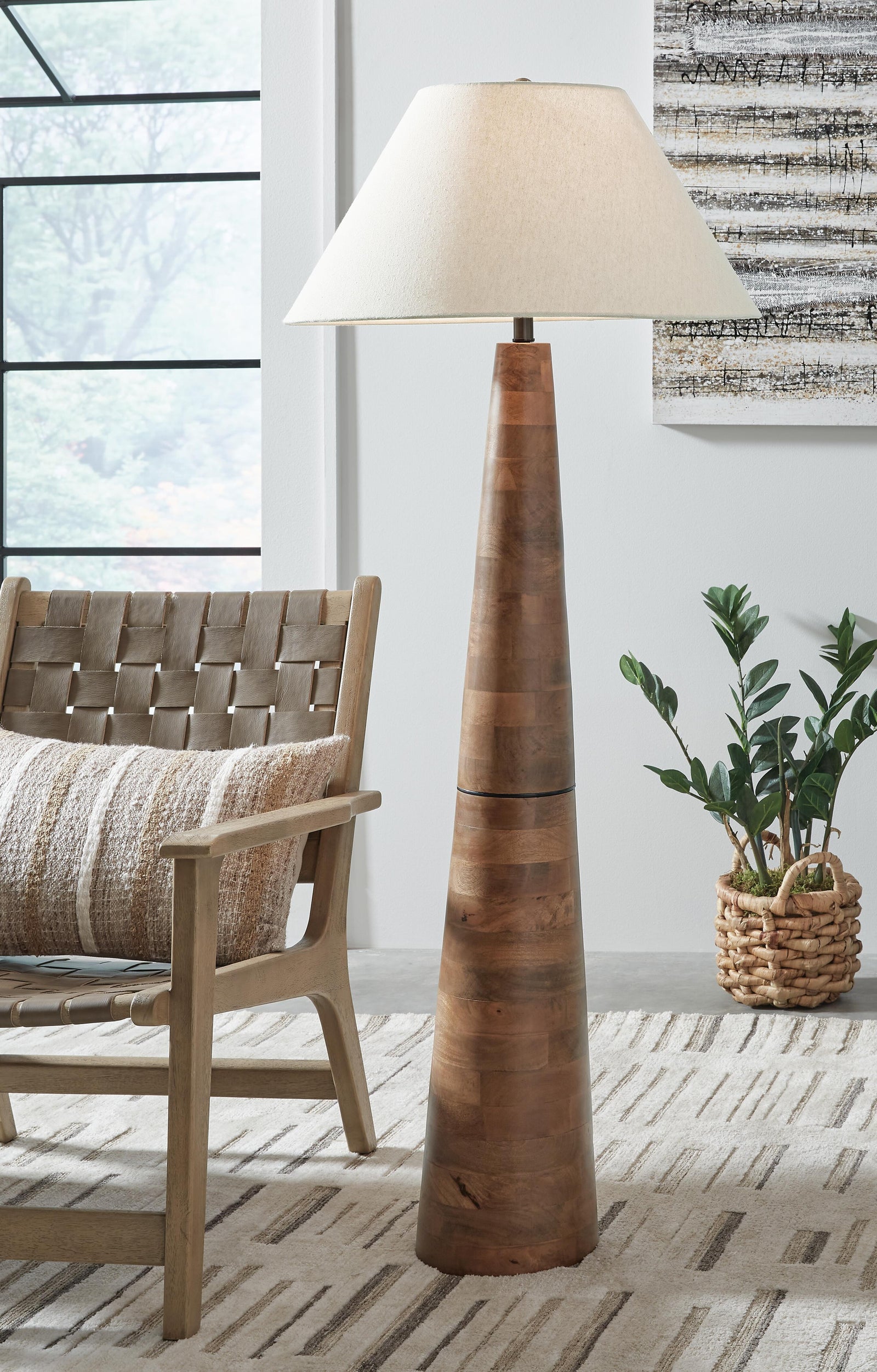 Danset Floor Lamp - Dark Brown (2)