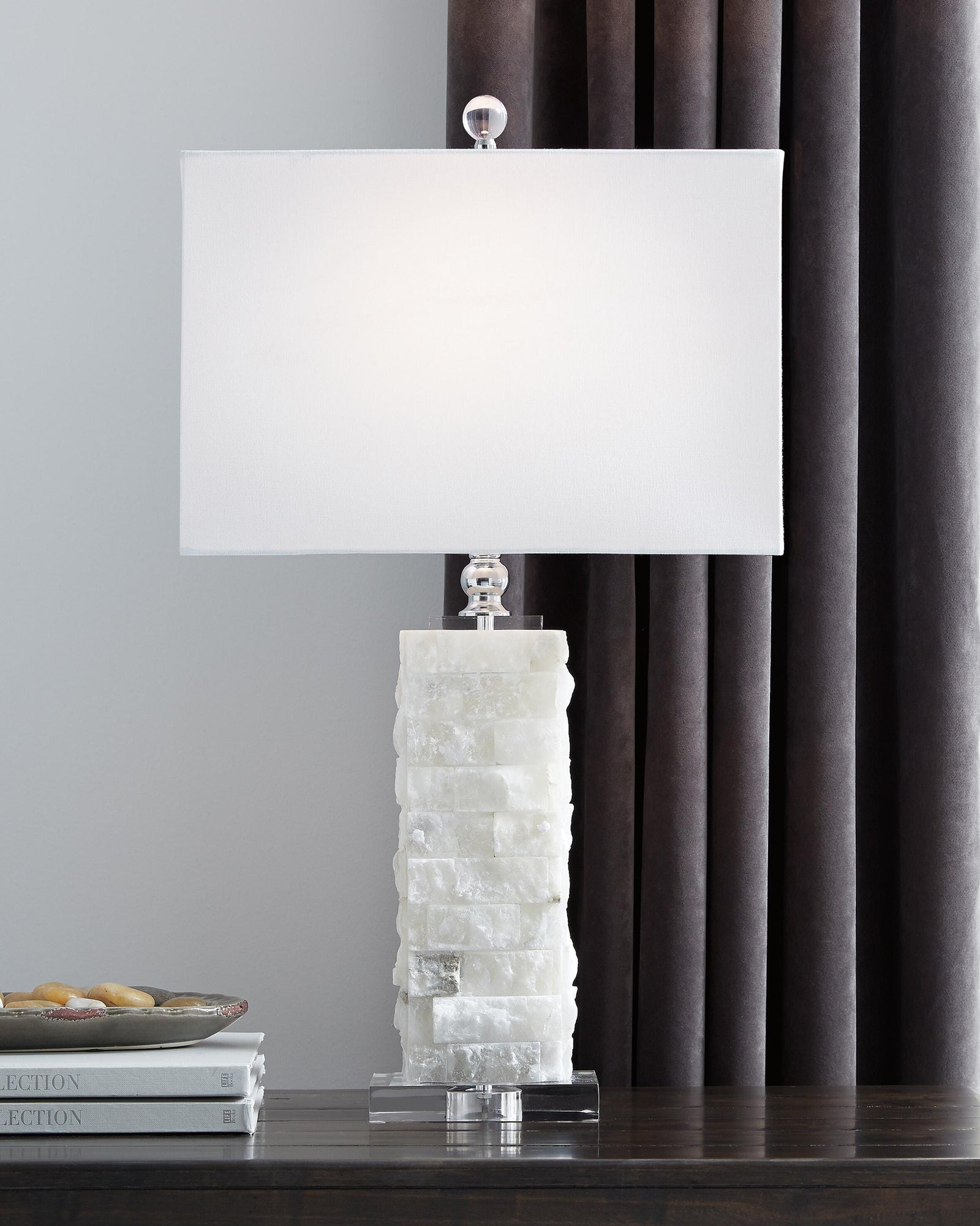 Malise Table Lamp - White (2)