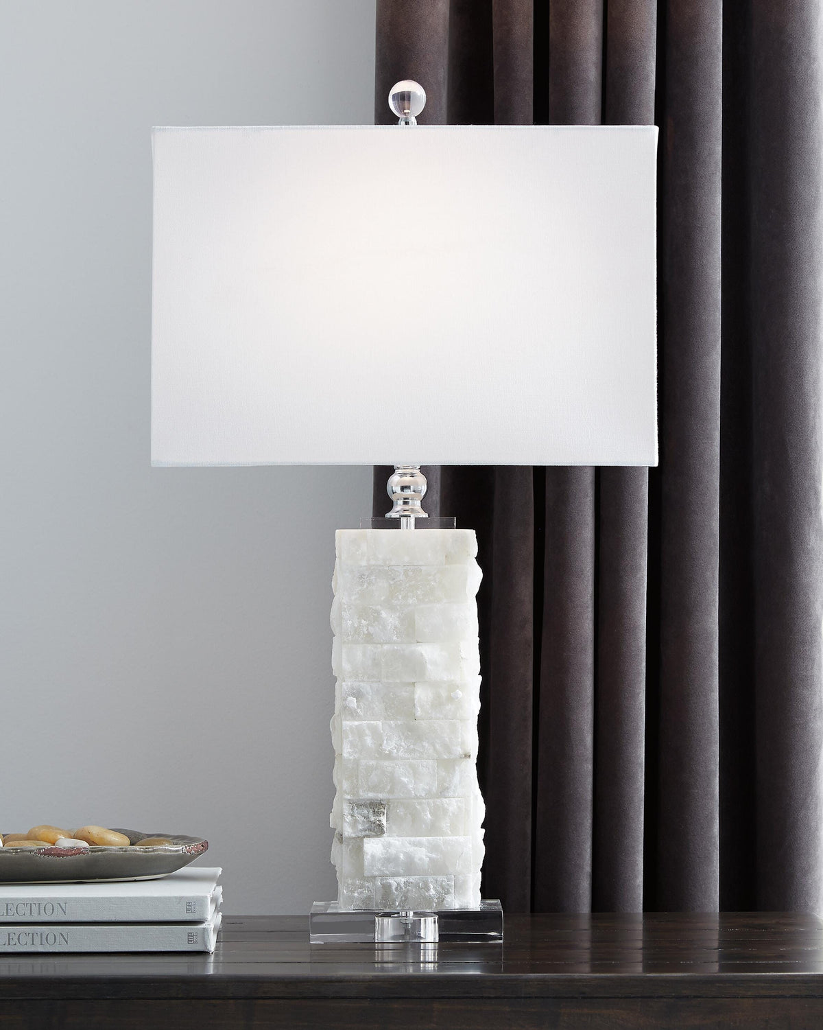 Malise Table Lamp - White (2)