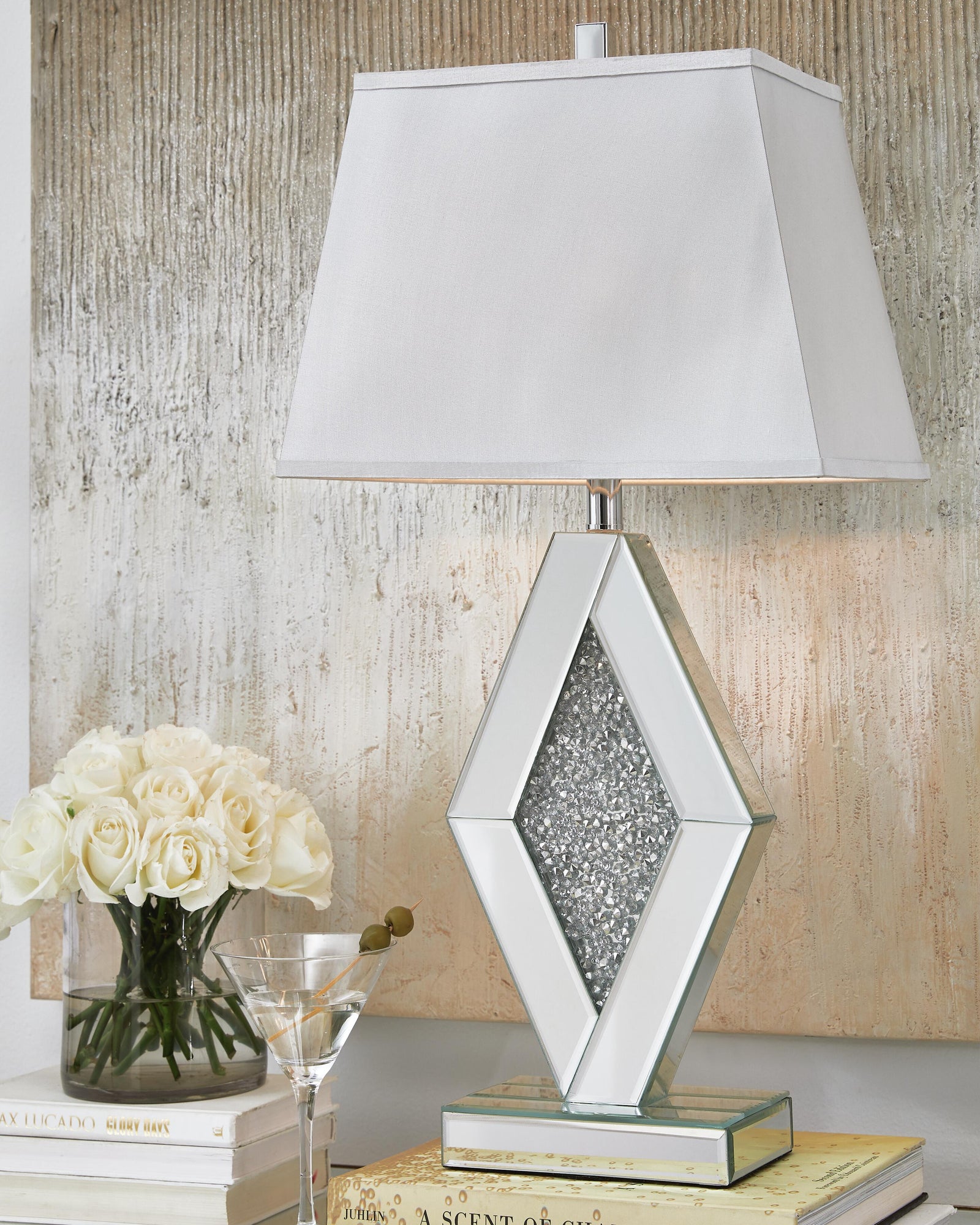 Prunella Table Lamp - Pearl Silver (2)