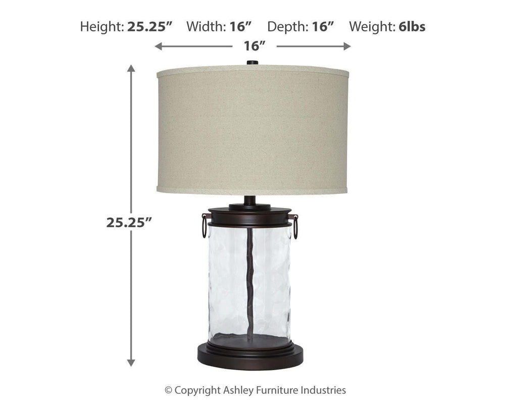 Tailynn Table Lamp - Dark Brown (3)