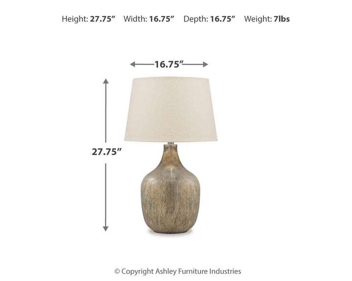 Mari Table Lamp - Dark Gray (3)