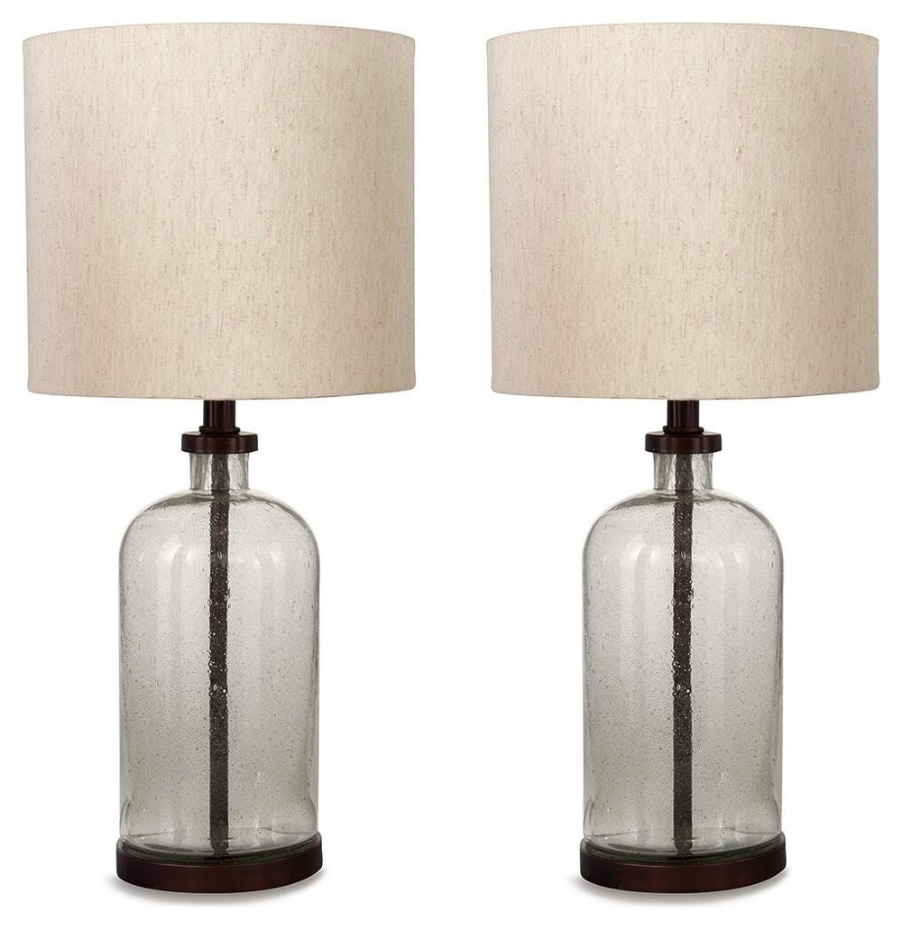 Bandile Table Lamp (Set of 2) - Clear/Bronze Finish (1)