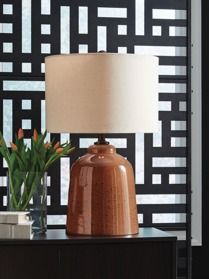 Aaleahya Table Lamp - Rust (2)