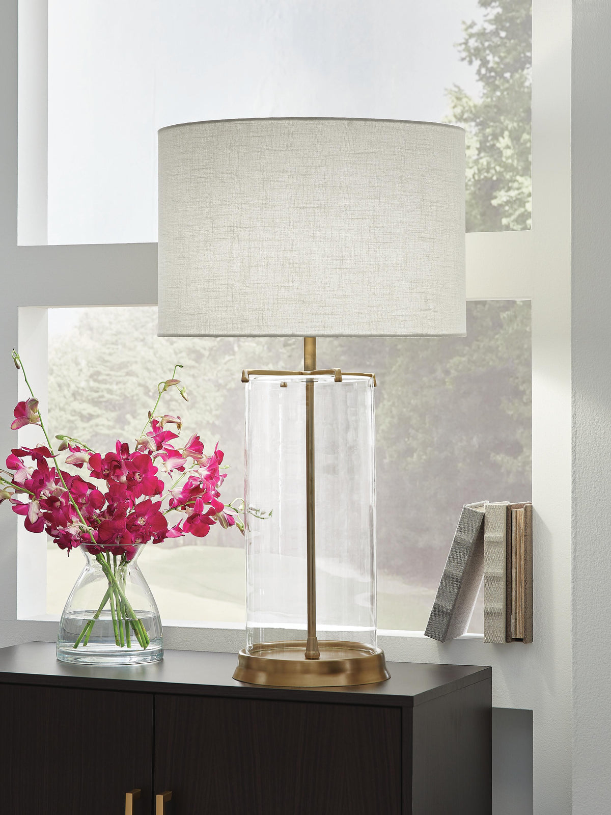 Gizeh Table Lamp - Clear/Gold Finish (2)