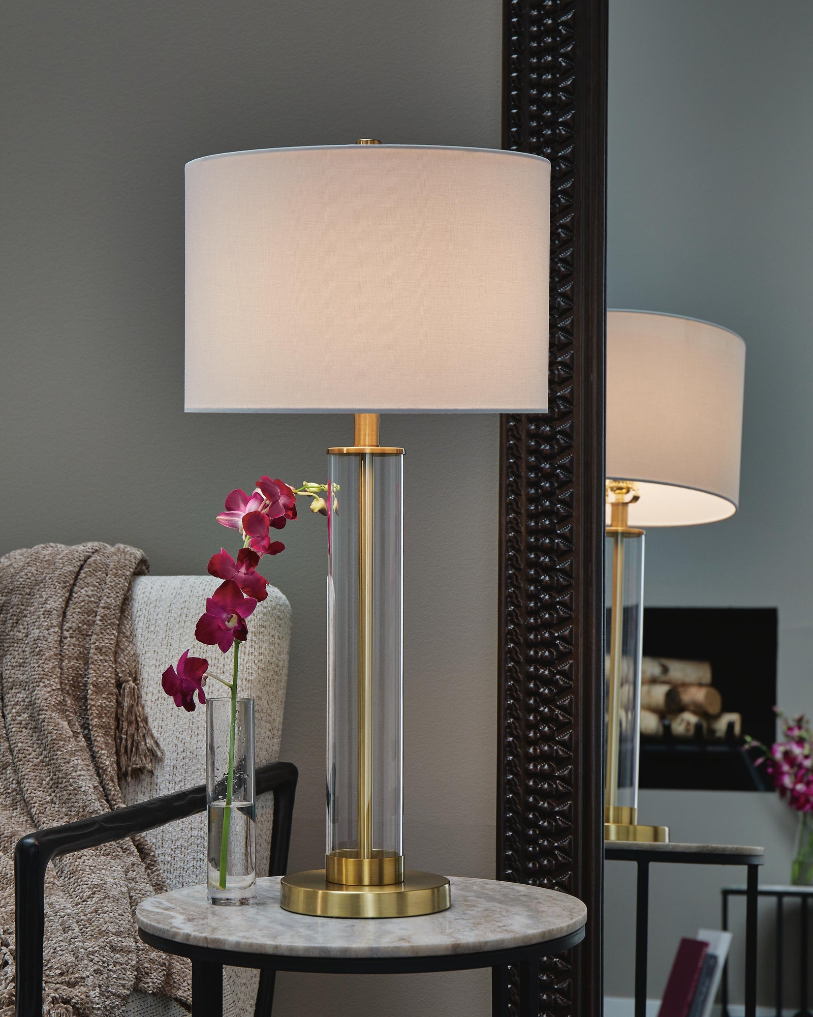Orenman Table Lamp (Set of 2) - White (2)