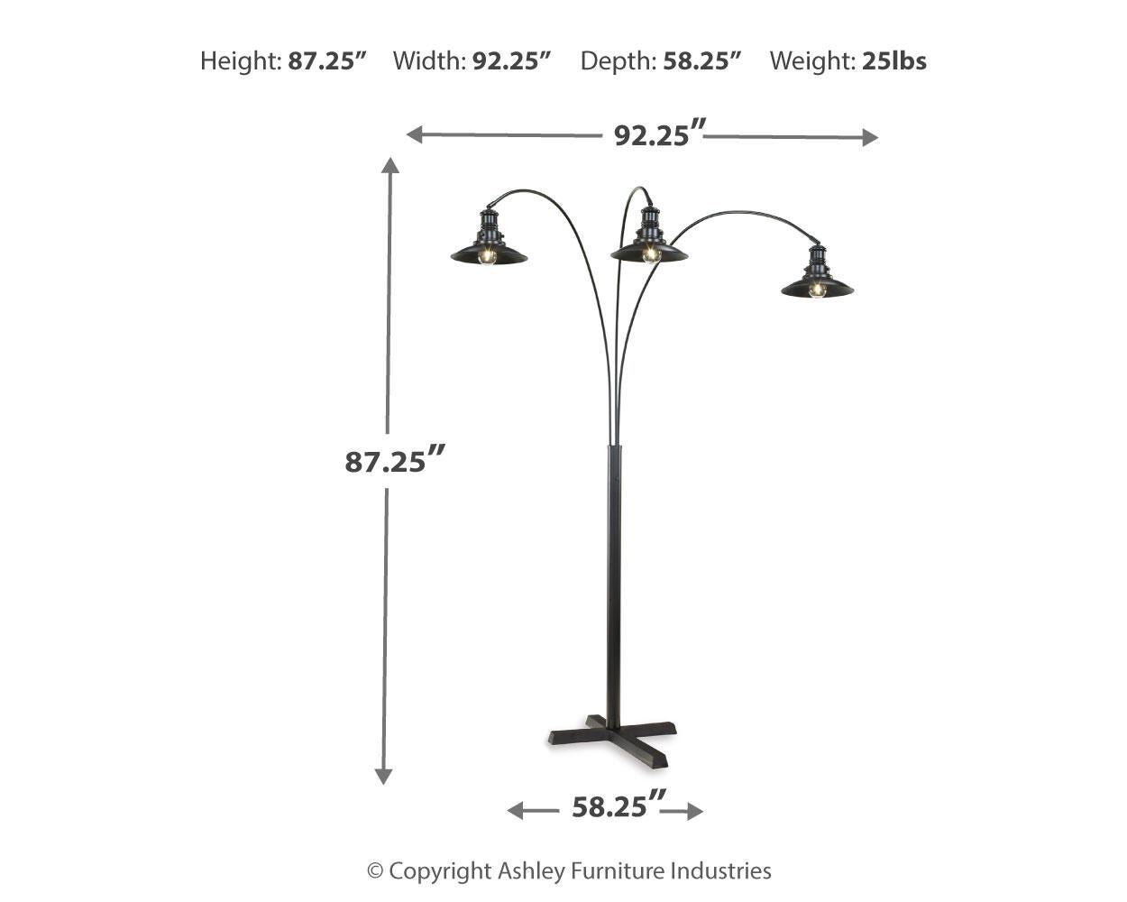 Sheriel Floor Lamp - Black (2)